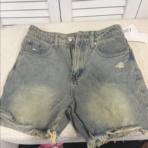 Dazy Shein Denim Distressed Women Shorts